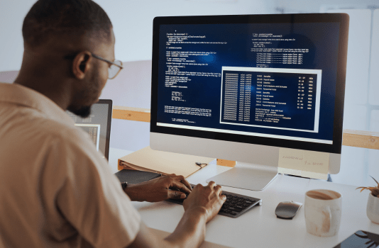 Software developer working on docfusion release notes development